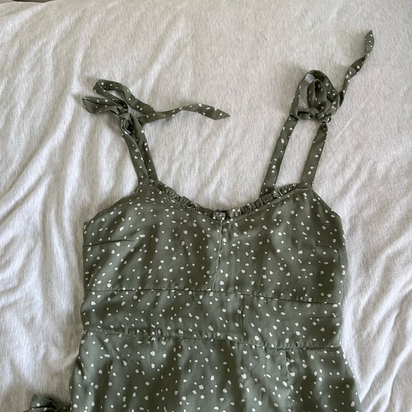 Abercrombie Green Speckled Midi Dress - Picture 4 of 4